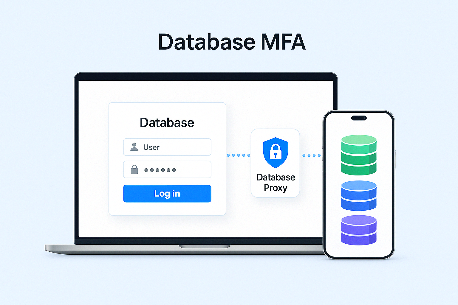 Database MFA configuration interface