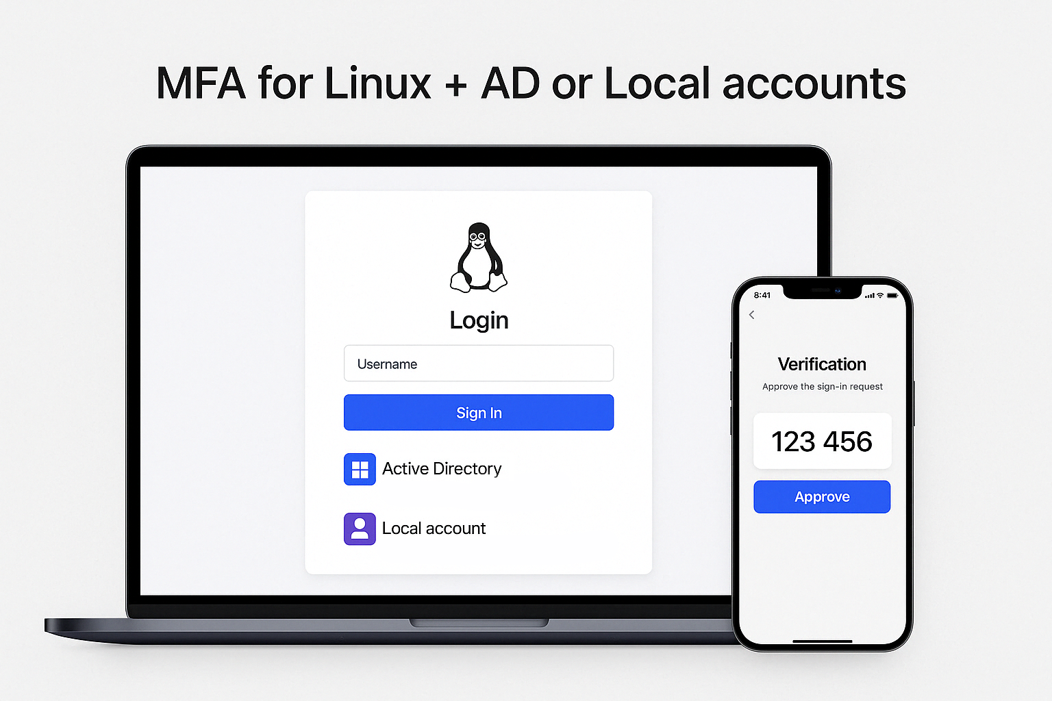 Linux server MFA configuration interface